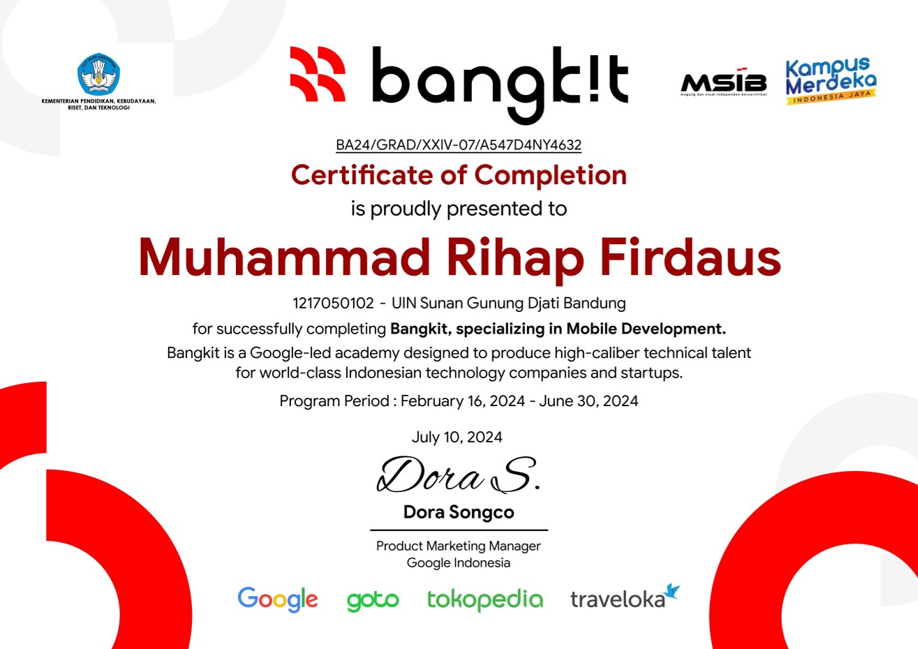 Bangkit Academy 2024 - Mobile Development